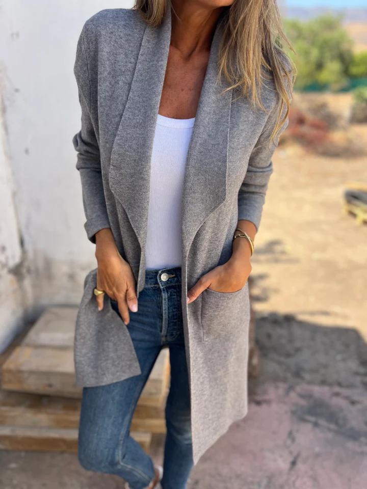 Anny 2 | LONG CARDIGAN - Grey / S