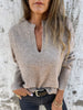 Lyra - V-neck top Med Long