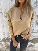 Lyra - V-neck top Med Long - Women Top - Dark grey / S