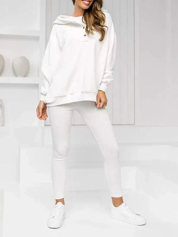 Romy | Three-piece casual set - White / S