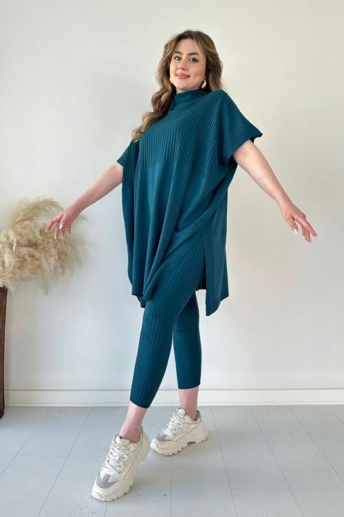 Tilda™ | Trendy knit ensemble - Blue / XS