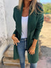 Anny 2 | LONG CARDIGAN - Dark green / S