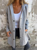 Mona | Stylish jacket with hood - Grey / S