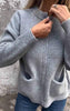 Mara | Cotton zip-up cardigan - Grey / S