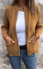 Mara | Cotton zip cardigan - Brown / S