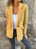 ANNA | ONE-BUTTON-BLAZER - Yellow / S
