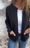 Mara | Cotton zip cardigan - Black / S