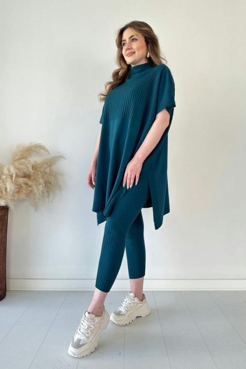 Tilda™ | Trendy knit ensemble - Dark blue / XS