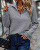 Sofie™ | Fashionable comfort jumper - SM0141 - Grey / S