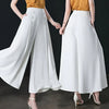 Nina™ | Elegant wide-leg trousers - White / XS