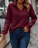 Sofie™ | Fashionable comfort jumper - SM0141 - Chestnut brown / S