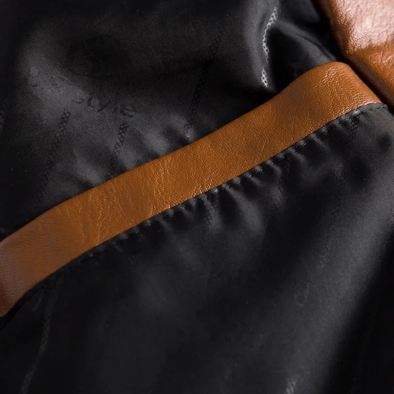 WildRider™ | Stylish leather jacket for men - Black / M