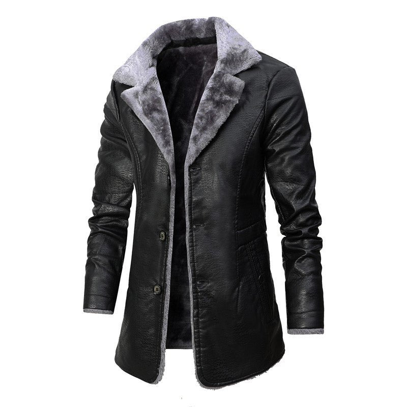 Antoine - Elegant winter coat for men - Black / S