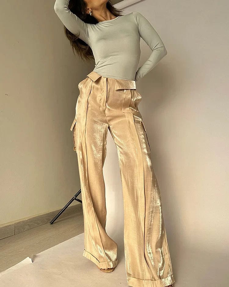 Livia | Comfortable trousers and FREE top TODAY! - Pant Sets - S