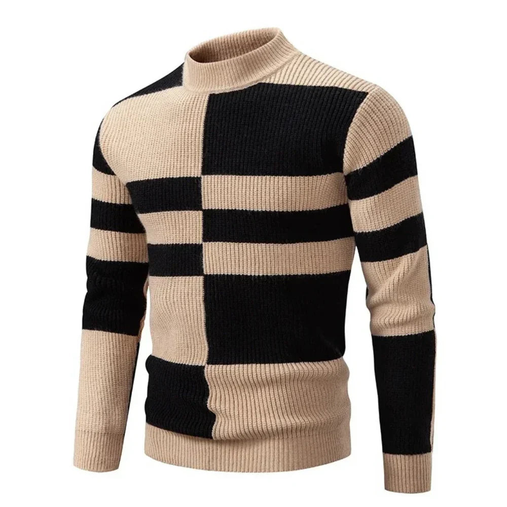 Rowell| Knitted jumper - Beige / Black / S