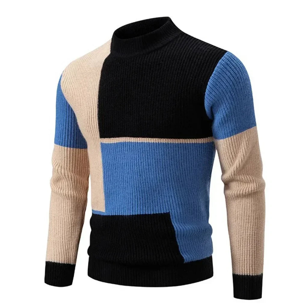 Gilbert | Knitted jumper - Black / Blue / S