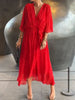 Monica | Delicate Chiffon Dress with V-neck
