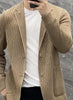 Leandro™ - Men's knitwear set for everyday wear and comfort - Khaki / M