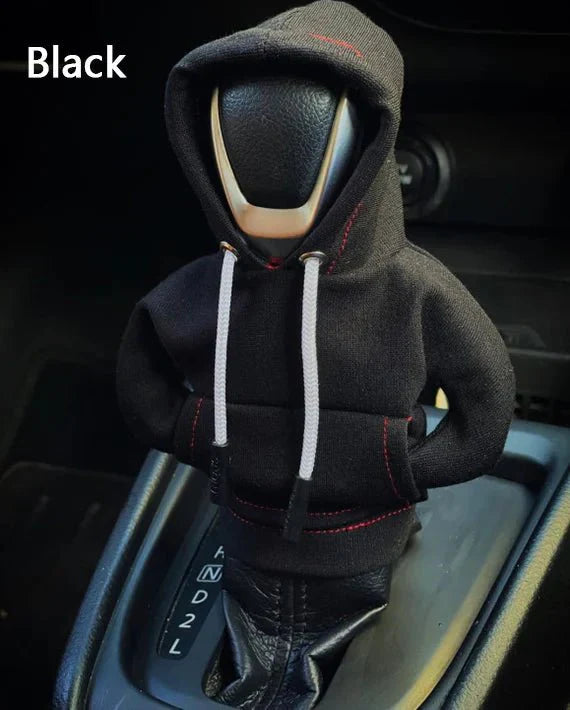 Poko™ | Hoodie car gear lever cover - Gear shifter cover - Black