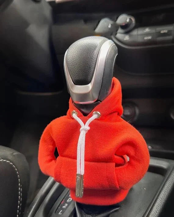 Poko™ | Hoodie car gear lever cover - Gear shifter cover - Orange