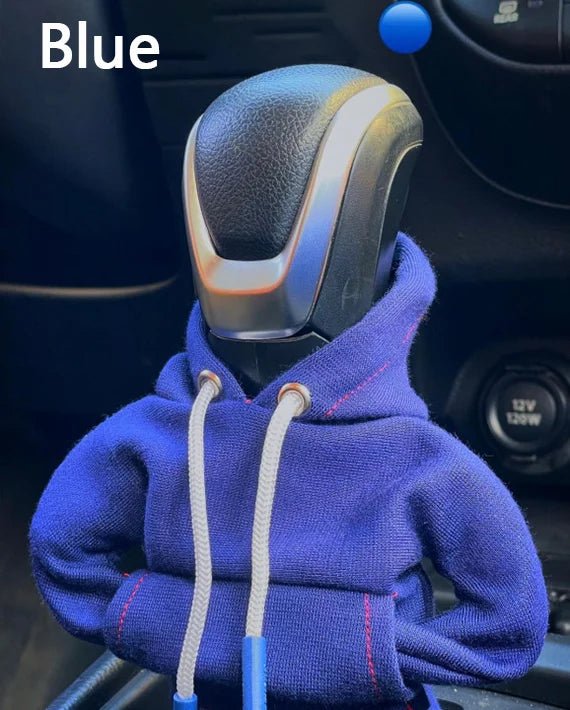 Poko™ | Hoodie car gear lever cover - Gear shifter cover - Blue