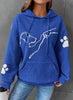 Sara | Comfortable and warm hooded jumper for women - Blue / S