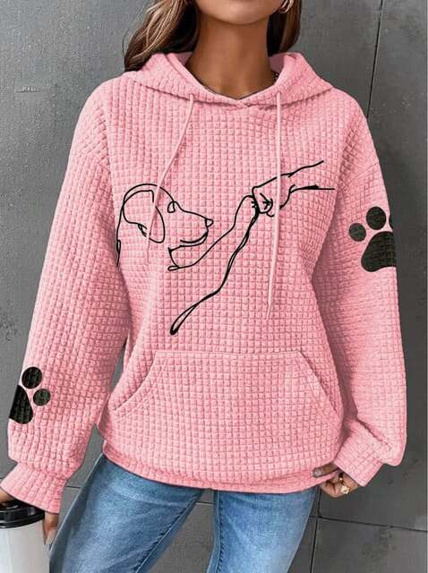 Sara | Comfortable and warm hoodie for women - Pink / S