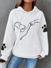 Sara | Comfortable and warm hoodie for women - White / S