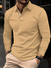 Raven | Long-sleeved polo shirt - Khaki / S