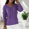 Freya™ | Scandi knitted jumper - 2408-R - Black / S