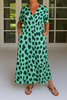 Mabel | Elegant Maxi Dress with Leopard Print