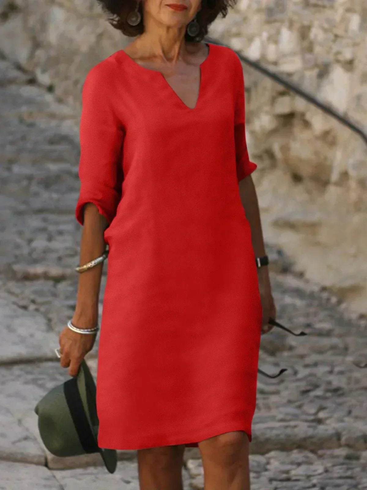 Rosetta | Stylish Dress with Elegant V-Neck