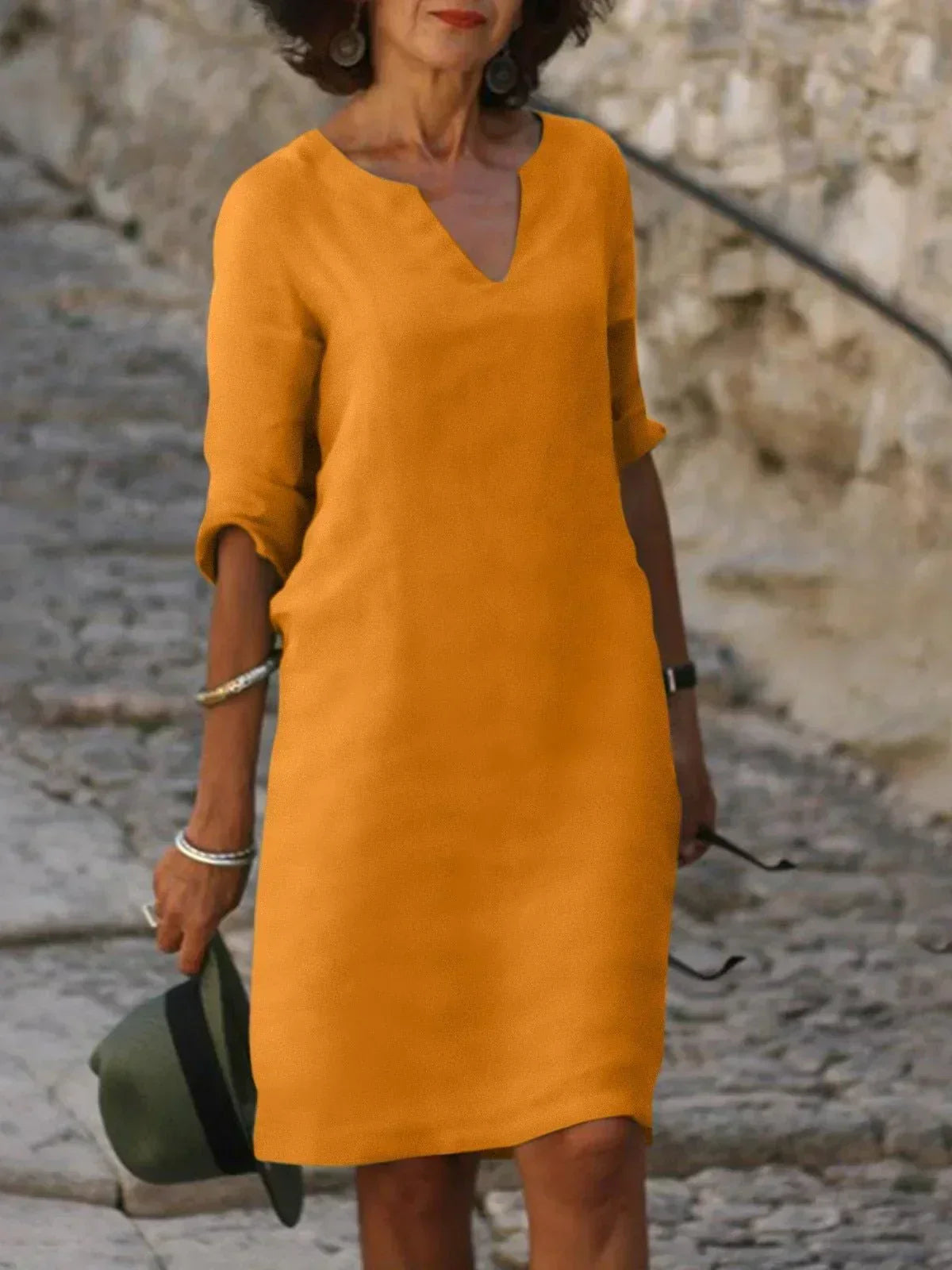 Rosetta | Stylish Dress with Elegant V-Neck