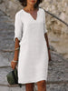Rosetta | Stylish Dress with Elegant V-Neck