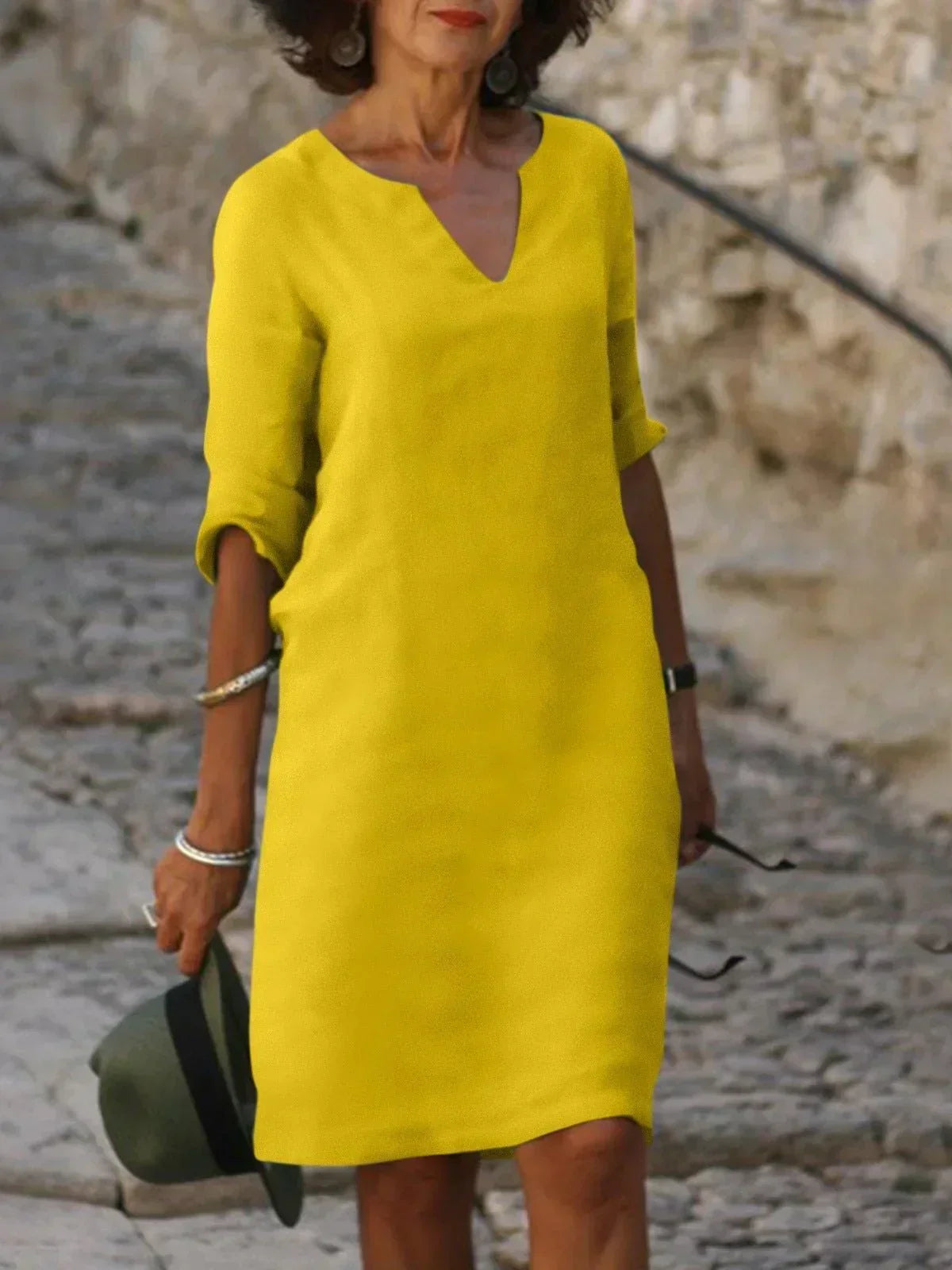 Rosetta | Stylish Dress with Elegant V-Neck