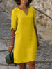 Rosetta | Stylish Dress with Elegant V-Neck