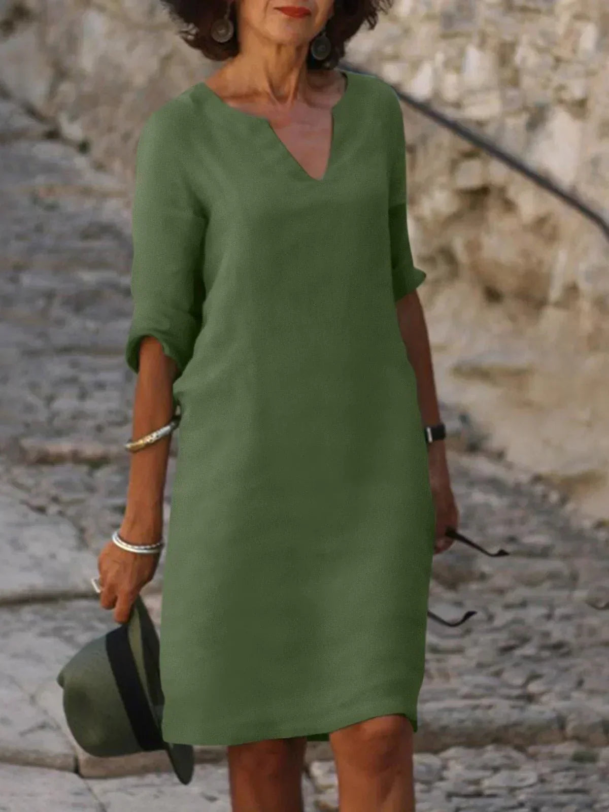 Rosetta | Stylish Dress with Elegant V-Neck
