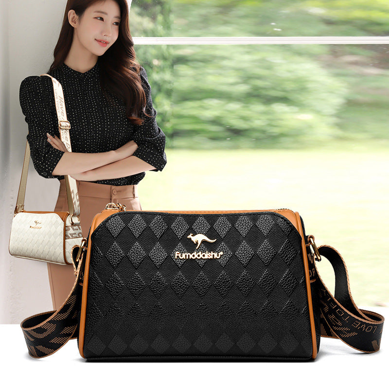 Ruby | Triple-Layer Shoulder Bag with Ample Space