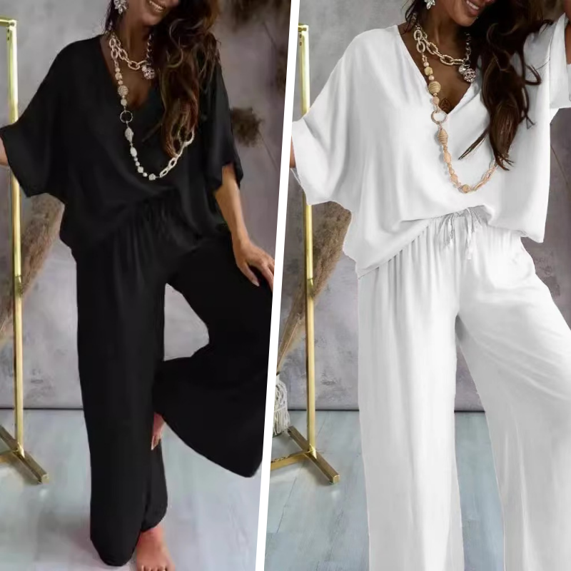 Azel | Ladies Casual Loose Solid Colour Suit