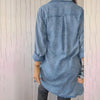 Celine™ | Comfortable women's jacket in faux denim style - Damenbekleidung - Dark blue / S