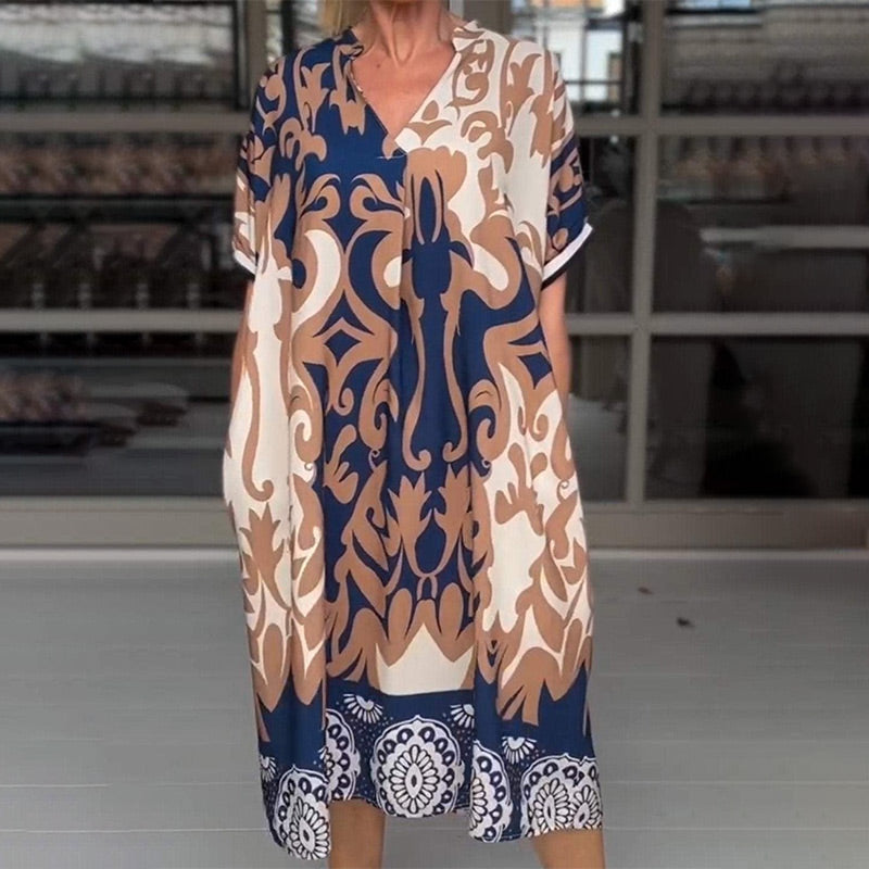 Bherta | Stylish Midi Dress with Flowing Design