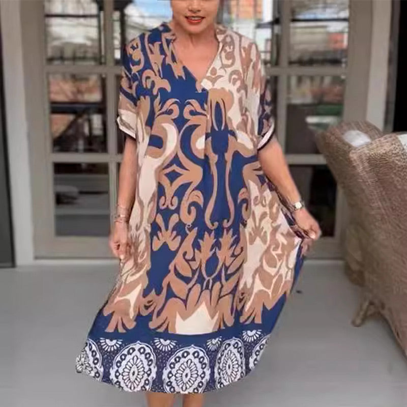 Bherta | Stylish Midi Dress with Flowing Design