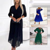 Seraphine | Feminine Chiffon Dress with V-Neck