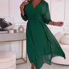 Seraphine | Feminine Chiffon Dress with V-Neck