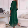 Seraphine | Feminine Chiffon Dress with V-Neck