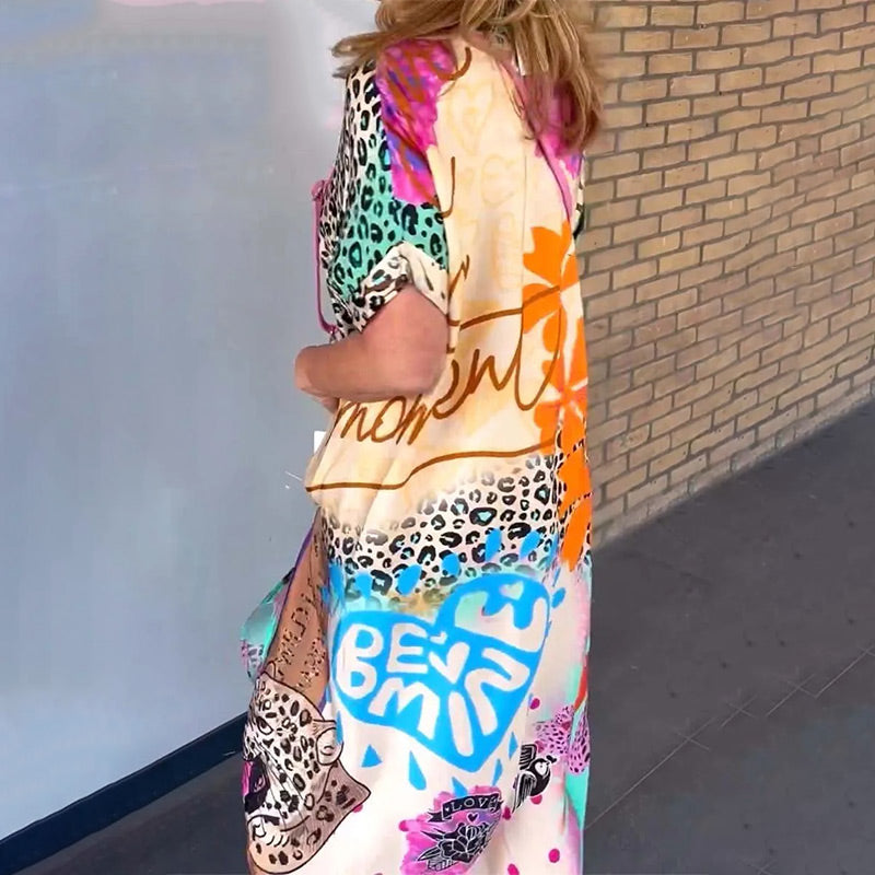 Calista | Elegant Animal Print Dress