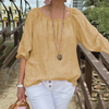 Gretta | Timeless Cotton-Linen Top
