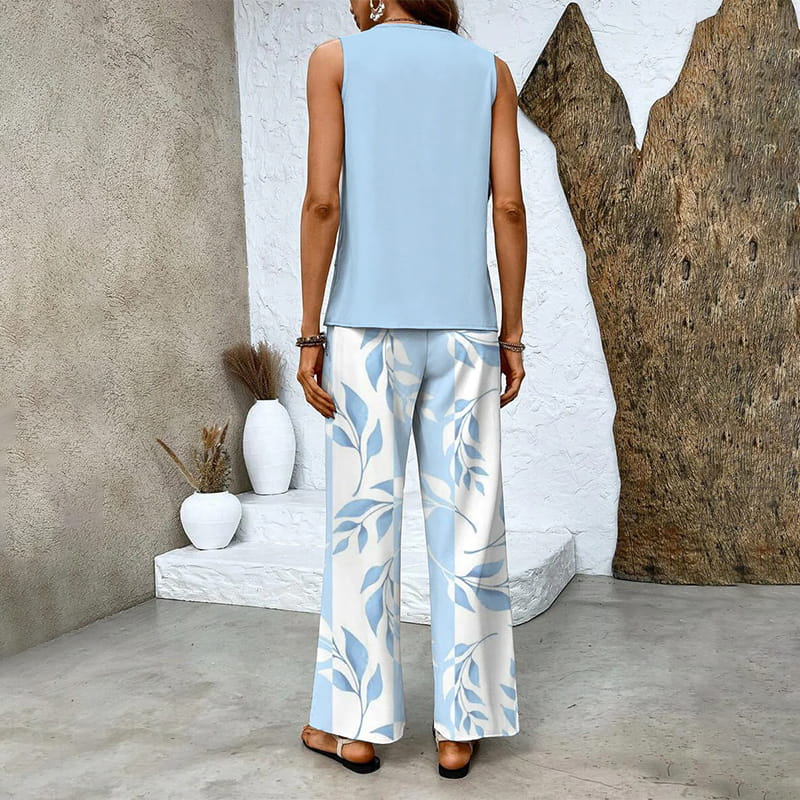 Ratchel | Fashionable Women's Set with Printed Top and Matching Pants