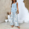 Ratchel | Fashionable Women's Set with Printed Top and Matching Pants