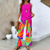 Ratchel | Fashionable Women's Set with Printed Top and Matching Pants